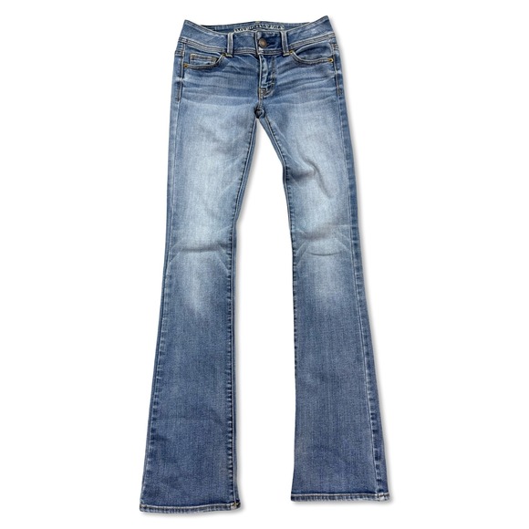American Eagle Outfitters Denim - American Eagle Pants Women's 00 Long Med Wash Bootcut Jeans Super Stretch